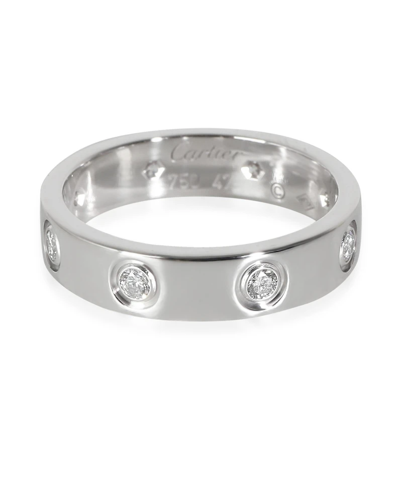 Pre-Owned Cartier White Gold Diamond Small Model Love Ring