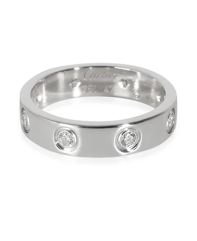 Pre-Owned Cartier White Gold Diamond Small Model Love Ring