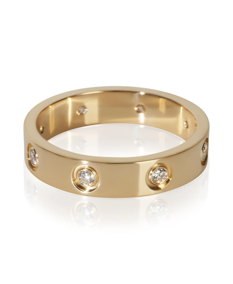 Pre-Owned Cartier Yellow Gold Diamond Small Model Love Ring