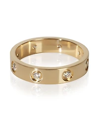 Pre-Owned Cartier Yellow Gold Diamond Small Model Love Ring