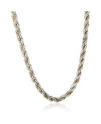 Pre-Owned Tiffany & Co Yellow Gold and Sterling Silver Twisted Rope Necklace