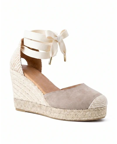 Menina Step Women's Jimena High Laces Espadrille Sandal