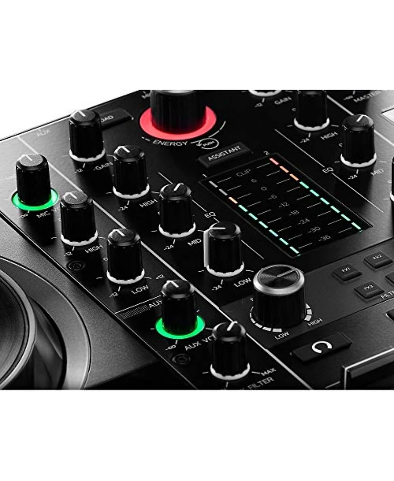Hercules DjControl Inpulse 500 2-Channel DJ Controller with Retractable Feet, Software and Accessories