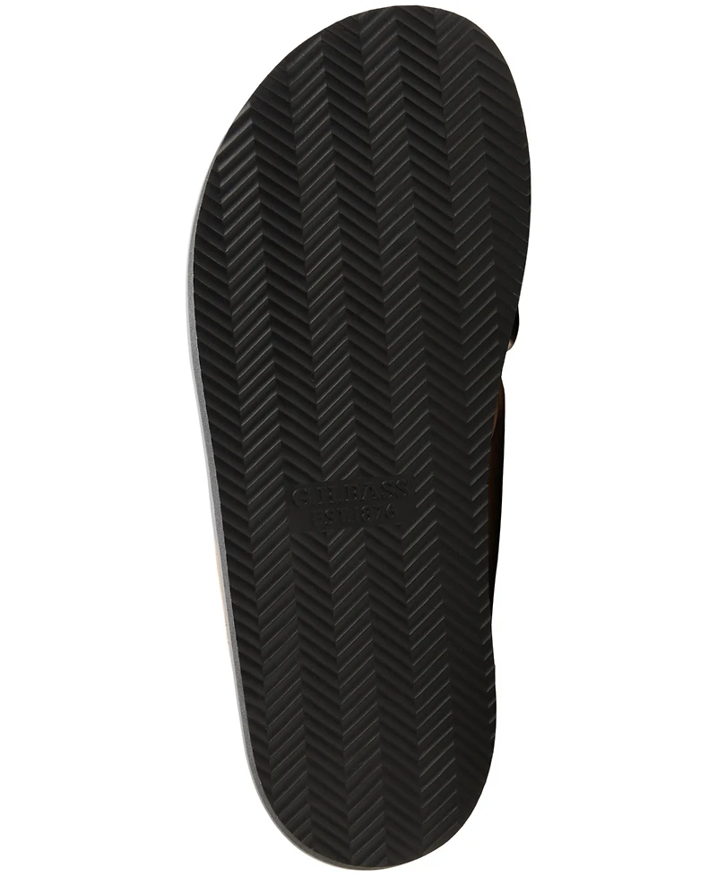 Gh Bass Men's Charleswood Cross Strap Suede Slide Sandals
