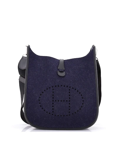 Pre-Owned HERMES Pm Evelyne Bag Gen Iii Felt
