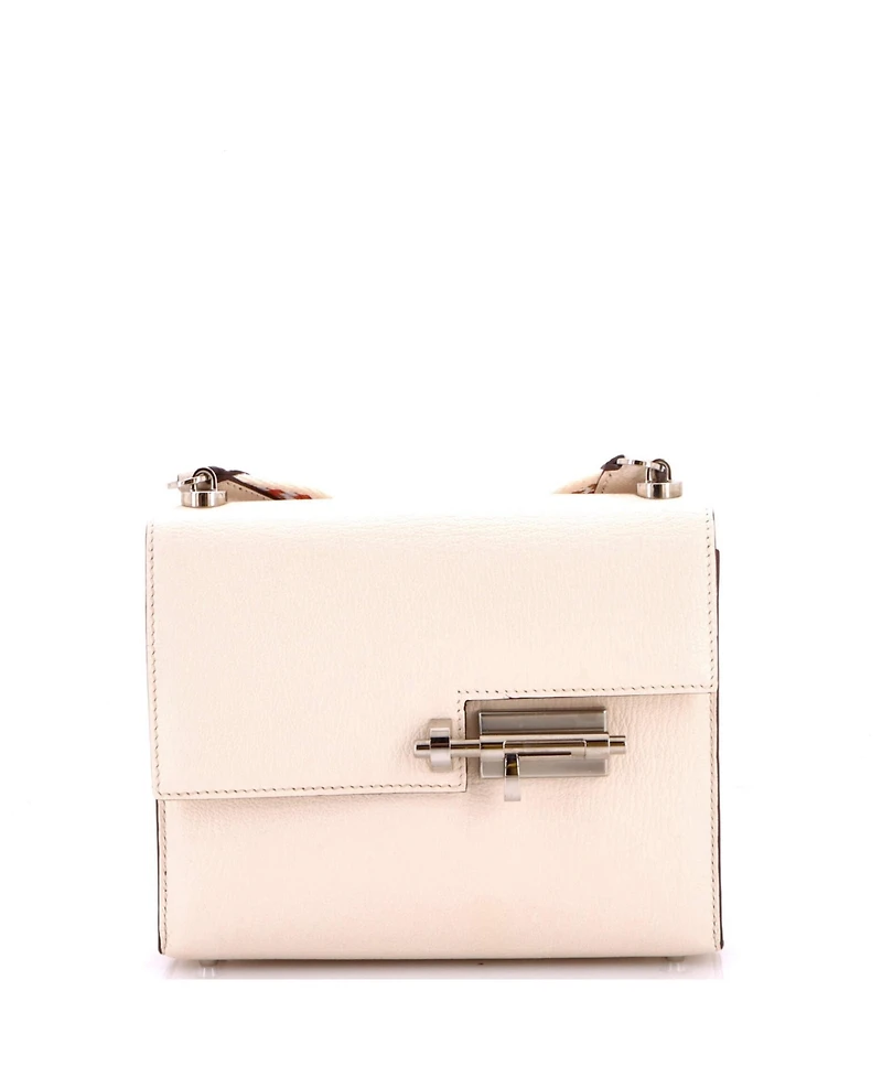 Pre-Owned HERMES Mini Verrou Bag Chevre Mysore and Canvas