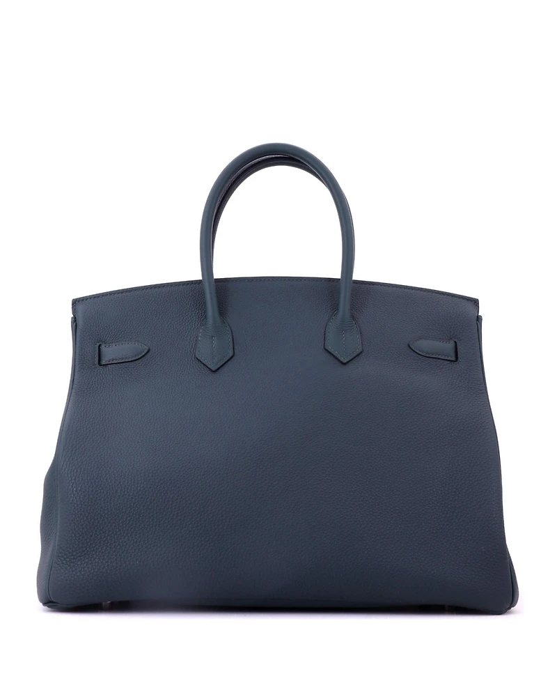 Pre-Owned HERMES Officier 35 Handbag Limited Edition Togo with Swift