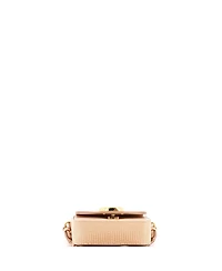 Pre-Owned Chloe Mini C Flap Bag Embossed Leather