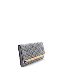 Pre-Owned Goyard Mm Monte Carlo Clutch Coated Canvas