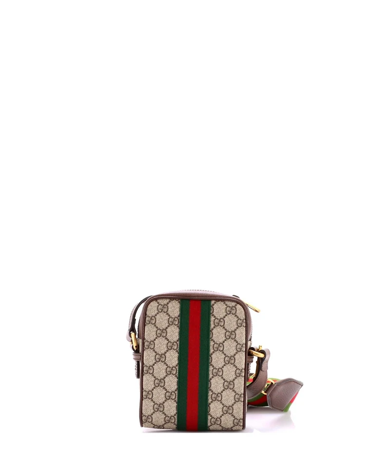 Pre-Owned Gucci Mini Ophidia Messenger Bag Gg Coated Canvas