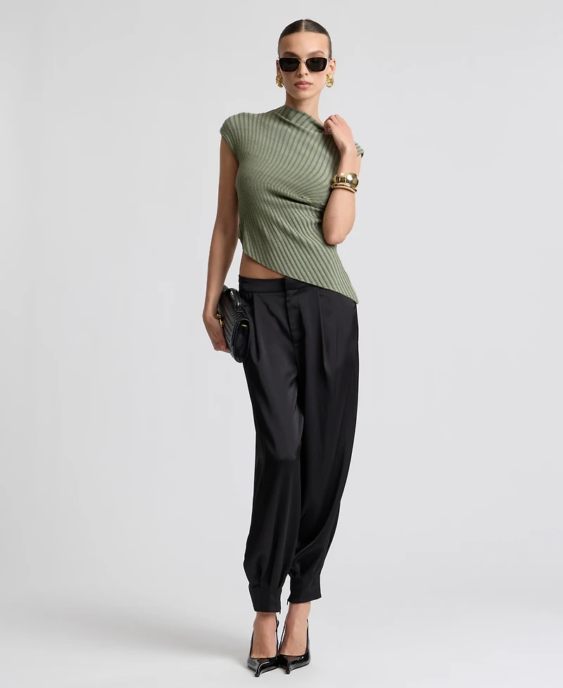 Avec Les Filles Women's Pleated Balloon Pants