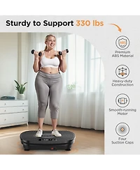 Fed Fitness Vibration Plate Exercise Machine, for Lymphatic Drainage, Power Platform Weight Loss, Toning, Wellness