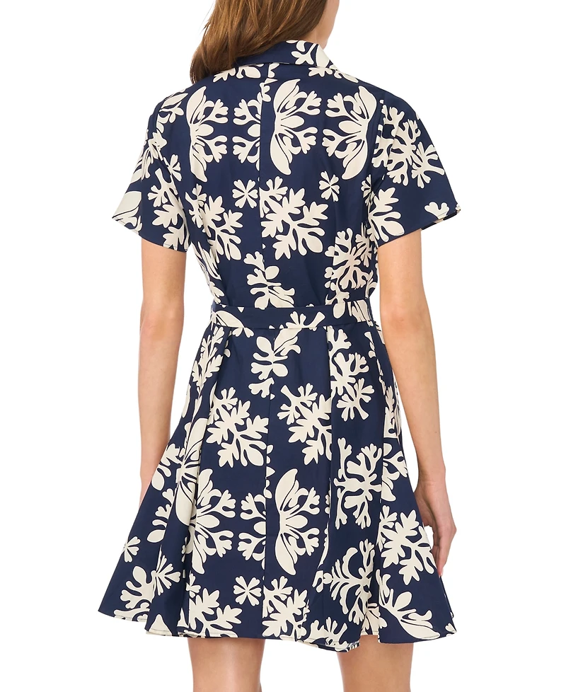 Msk Petite Flutter Sleeve Fit & Flare Dress