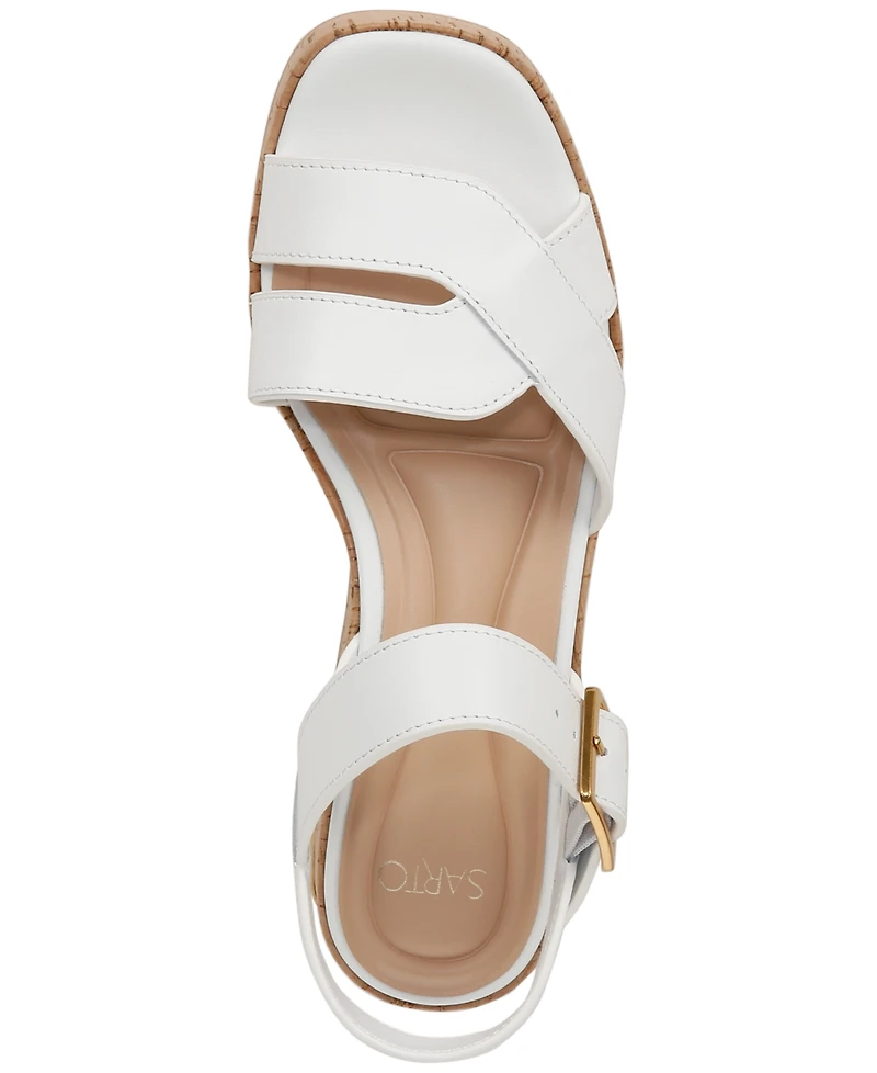 Franco Sarto Women's Tilly Square Toe Strappy Sandals