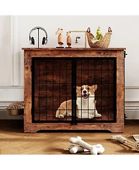 Gaomon Heavy Duty Wooden Dog Crate Furniture