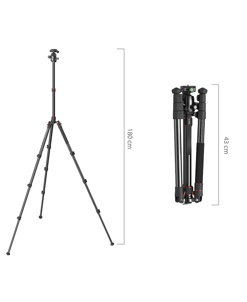 SmallRig 4-Section Aluminum Portable Photo Tripod