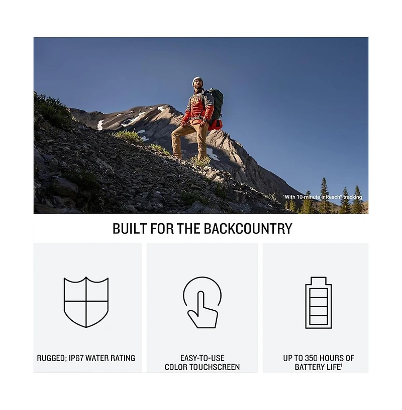 Garmin inReach Mini 3 Compact Satellite Communicator 1.9" Outdoor Gps with Worldwide Maps and Built-In Bluetooth - Black