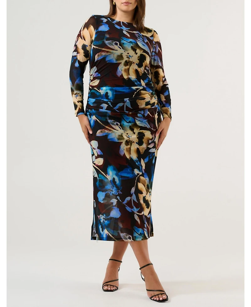 Estelle Cleo Mesh Midi Dress