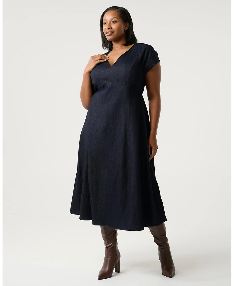 Estelle Abbie Denim Midi Dress