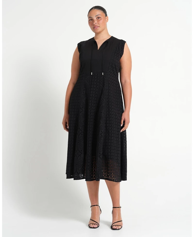 Estelle Women's Blair Cotton Embroidered Dress