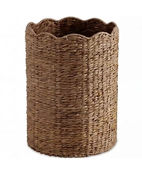 Best Choice Products Scalloped Large Round Laundry Hamper, Handwoven Basket and Organizer