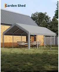 homfan 13x25 Ft Carport Canopy