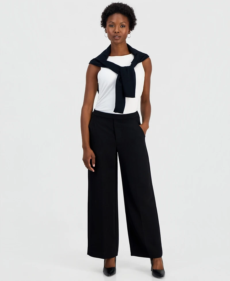 I.n.c. Petite High-Rise Wide-Leg Pants, Macy's Exclusive