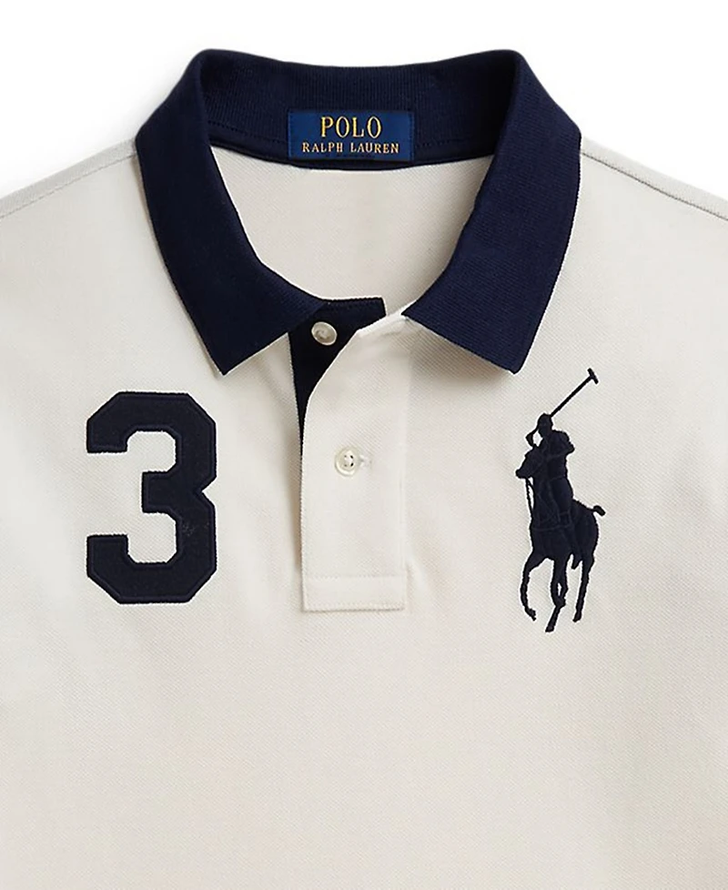 Polo Ralph Lauren Boys' 2T-7 Big Pony Cotton Mesh Shirt