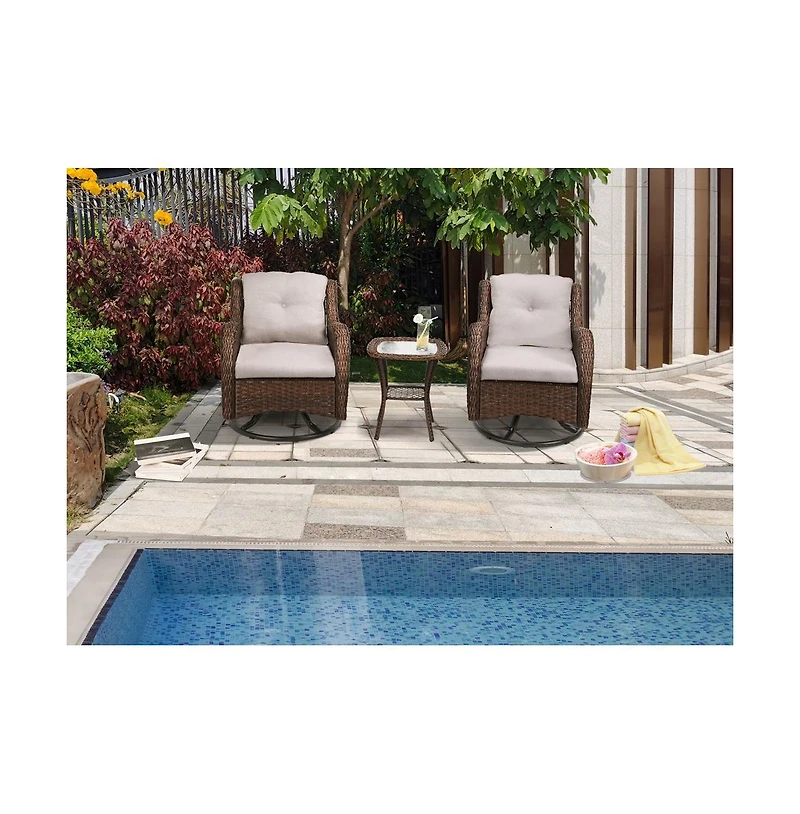 Jiallo Swivel Rocker set of 3