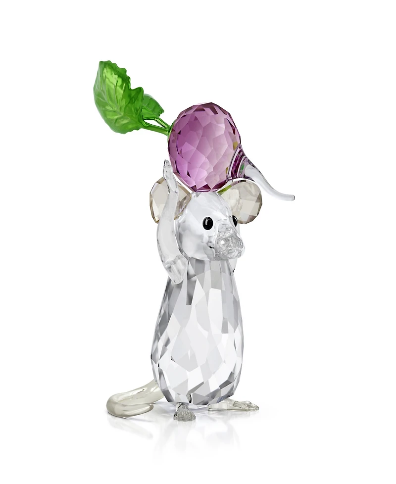 Swarovski Idyllia Mouse and Radish Crystal Figurine
