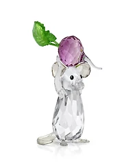 Swarovski Idyllia Mouse and Radish Crystal Figurine