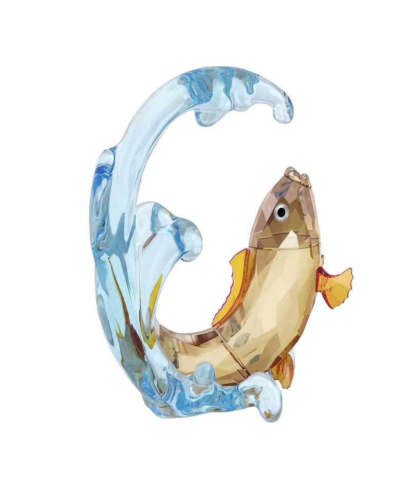 Swarovski Asian Symbols Golden Carp Crystal Figurine