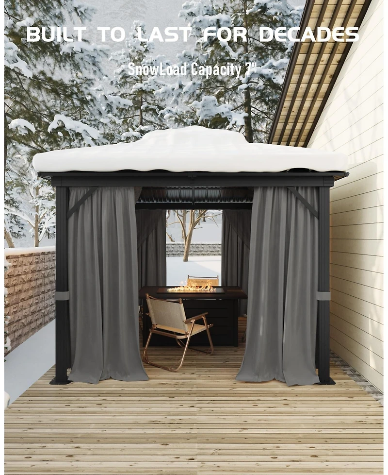 GarveeLife High-quality Hardtop Gazebo for Patio and Garden