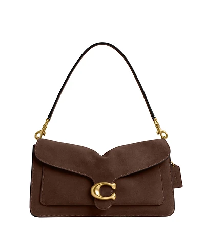 Coach Suede Tabby Leather Medium Shoulder Bag