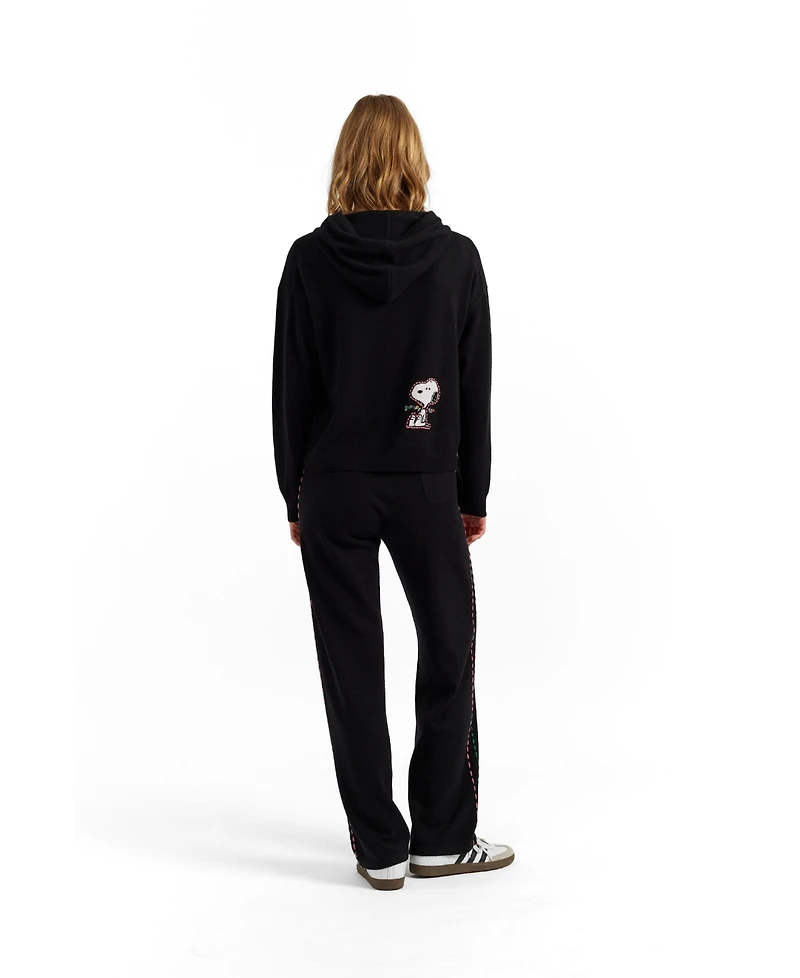Chinti and Parker Women's Wool-Cashmere Snoopy Hoodie