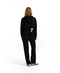 Chinti and Parker Women's Wool-Cashmere Snoopy Hoodie