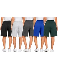 Blue Ice Women's Loose Fit Cotton Blend Lounge Shorts- 5-Pack