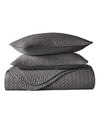 ienjoy Home Ultra Soft Square Pattern Quilted Coverlet Set