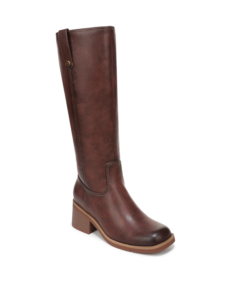 Dr. Scholl's Women's Joplin Square Toe Block Heel Riding Tall Boots