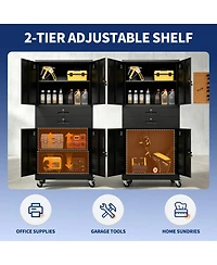Viyet 71-Inch Metal Tool Cabinet