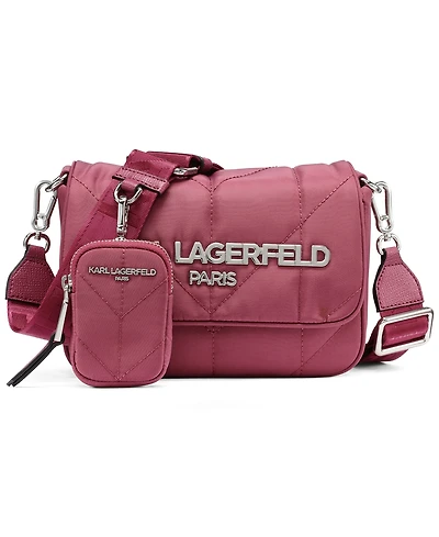 Karl Lagerfeld Paris Voyage Small Messenger Handbag
