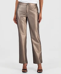 Anne Klein Women's Mid-Rise Bootcut Ankle Pants