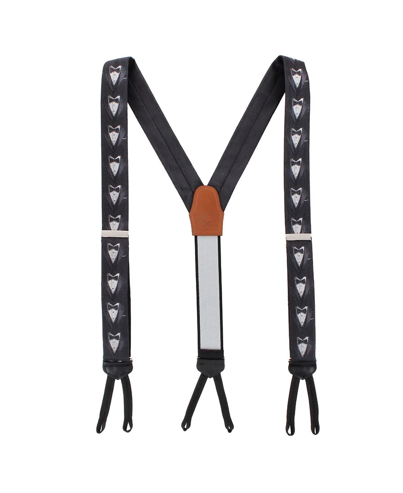 Trafalgar Men's The Formal Affair Sik Novelty Formal End Suspenders