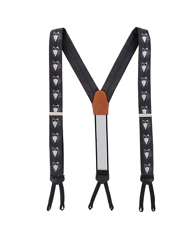 Trafalgar Men's The Formal Affair Sik Novelty Formal End Suspenders