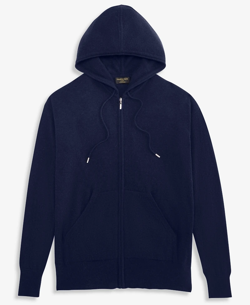 Charter Club Women's 100% Cashmere Zip Hoodie, Macy's Exclusive