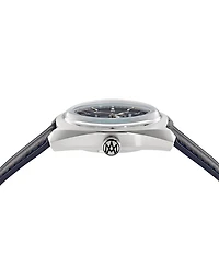 Aston Martin F1 Men's Automatic Blue Leather Strap Watch 41mm