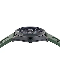 Aston Martin F1 Men's Quartz Black Guilloche Silicone Strap Watch 42mm