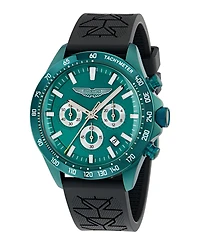 Aston Martin F1 Men's Quartz Green Silicone Strap Watch 44mm