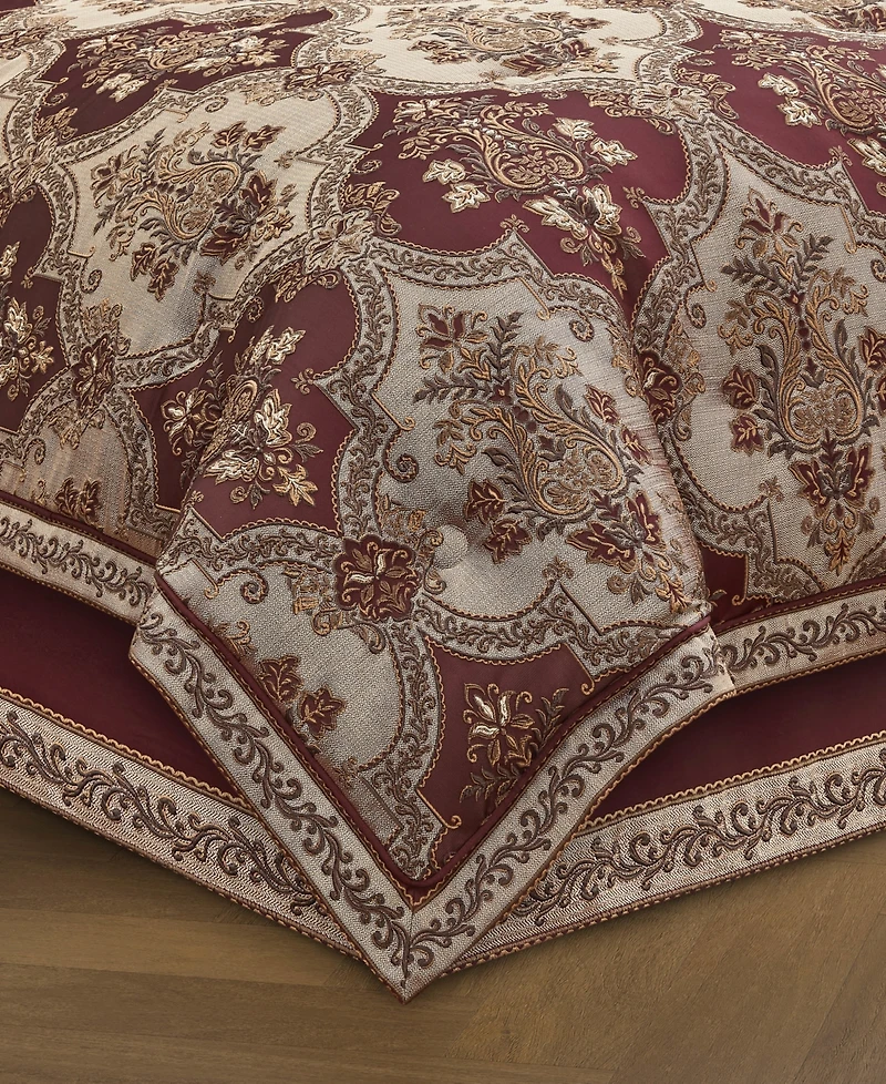 J Queen New York Phyllis Woven Damask 4-Piece Comforter Set
