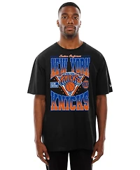 New Era Men's Black New York Knicks Old School T-Shirt T-Shirt